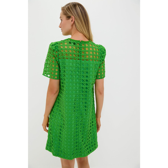TUCKERNUCK Green Cane Lace Janelle Dress Size XS NWT Retail $248 Tuckernuck - Picture 2 of 8